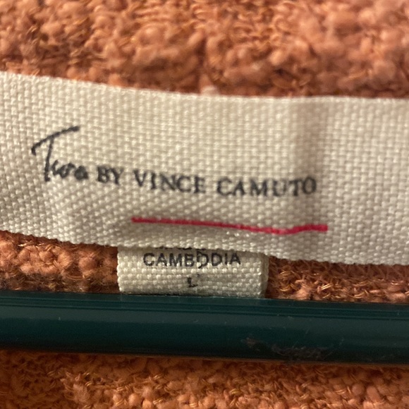 Two by Vince Camuto coral cardigan size large - Picture 2 of 3